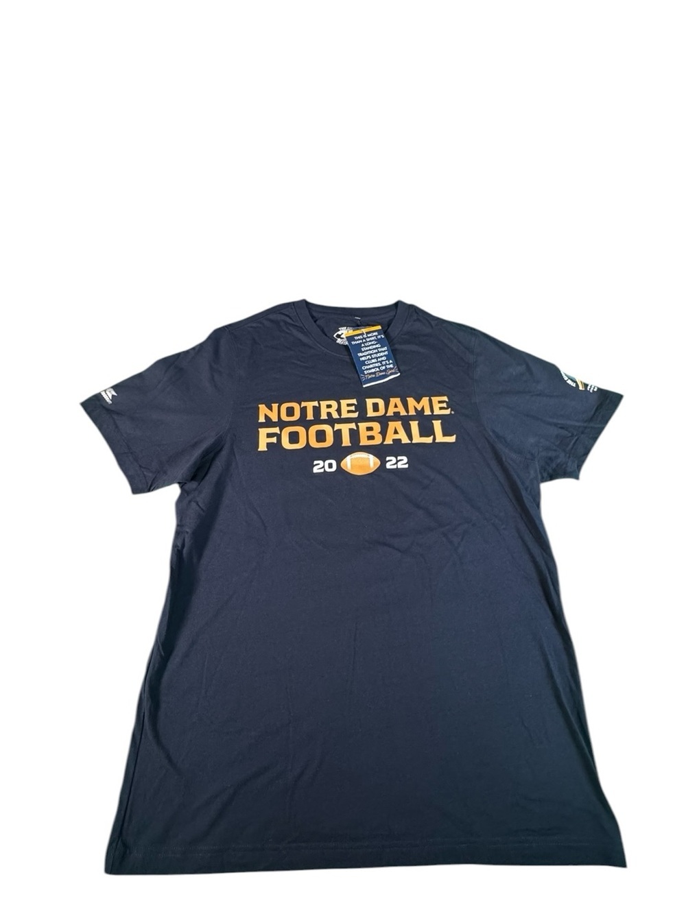 Notre Dame Football 2022 Shirt Project T Shirt Mens Large Navy Blue NCAA